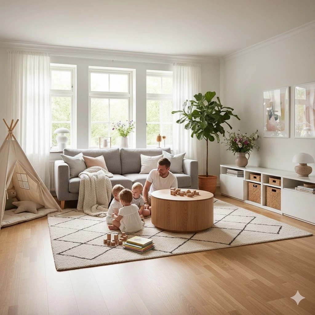 Gezin interieur foto