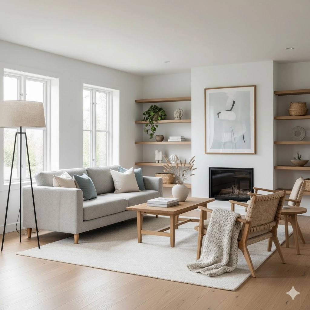 Scandinavische woonkamer